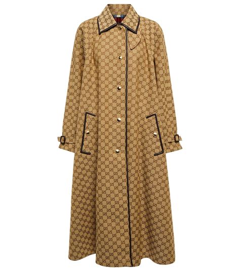 Reversible GG check wool coat 